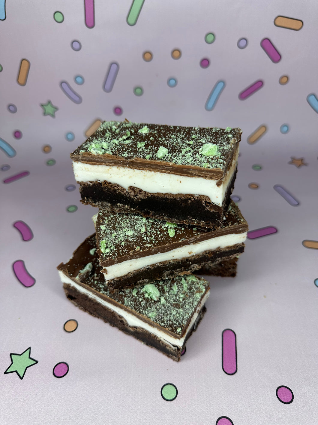 After eight mint brownie