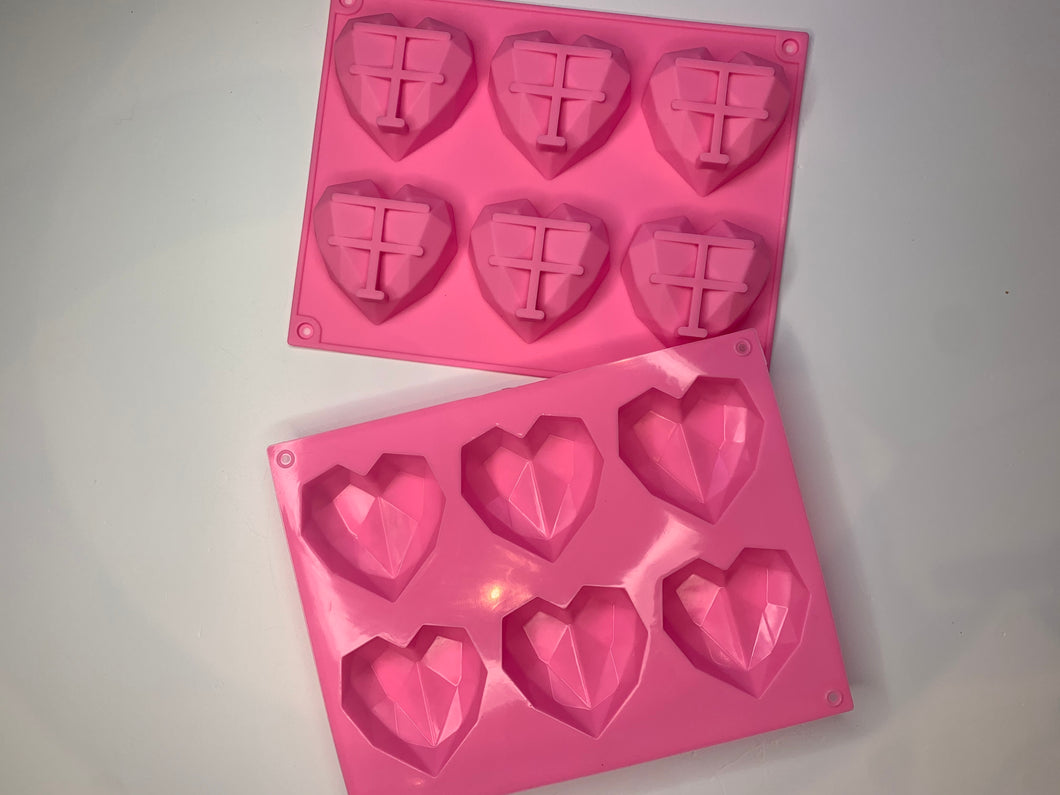 Love heart silicone mould💖